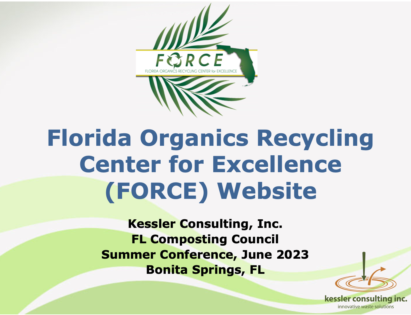 FORCE - FL COMPOSTING COUNCIL SUMMER CONFERENCE